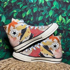 Converse ctas hi 70 floral tropical cream pink orange